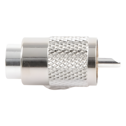 Conector UHF Macho (PL-259) para cables LP-400, RG-8/U, RG-8U-SYS, 8237, 8267, 8268, 9913, CTN-400, 7810, 8214, 7810A, RFLASH-1113, LMR-400, Plata