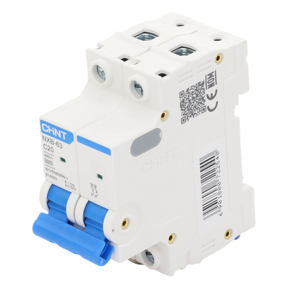 Pastilla para Riel Din, 2 Polos, 20 Amp, Vca:110/415v, 6kA, Catálogo: NXB632PC20.
