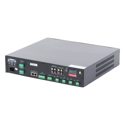 Amplificador Mezclador Matricial | 4 zonas | 240w por canal | 6 entradas | Receptor de medios