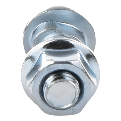 Tornillo + tuerca milimétrico, con acabado Electro Zinc