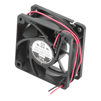 Ventilador Anticondensante Axial Cuadrado, 60x60x25 mm, 24 Vcc, 4500 RPM, 2.9 W, 0.12 A, Flujo de Aire de 25.0 CFM, Unión Sellada.
