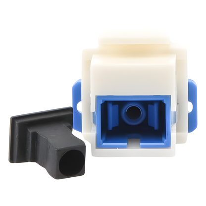 Acoplador Keystone de Fibra Óptica Monomodo SC/PC Simplex a SC/PC Simplex