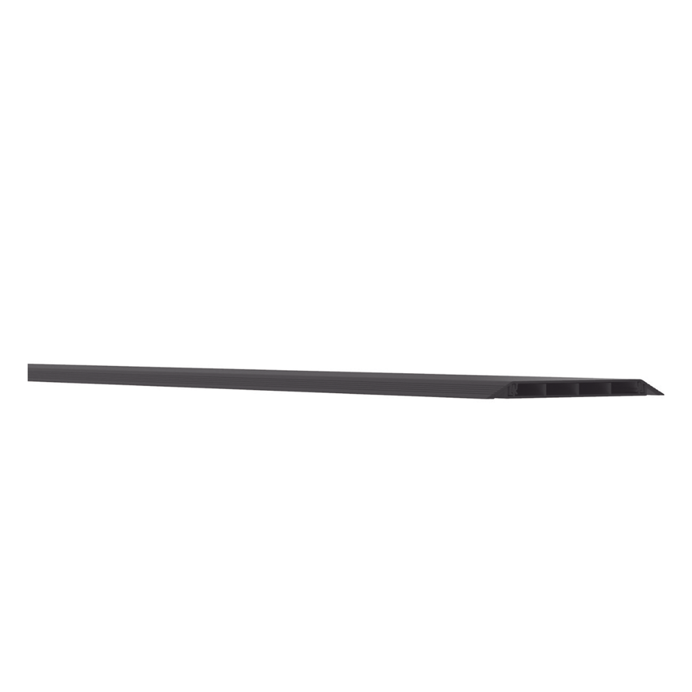 Canaleta de Piso de 4 Vías, Material PVC Rígido, 6 ft de largo, 176 mm de Ancho, Color Negro