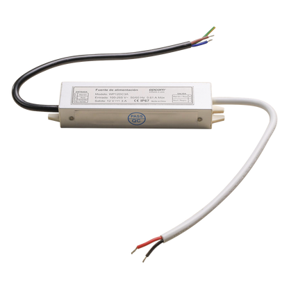 Fuente 12 V | 3 Amperes | Waterproof | Intemperie grado IP67