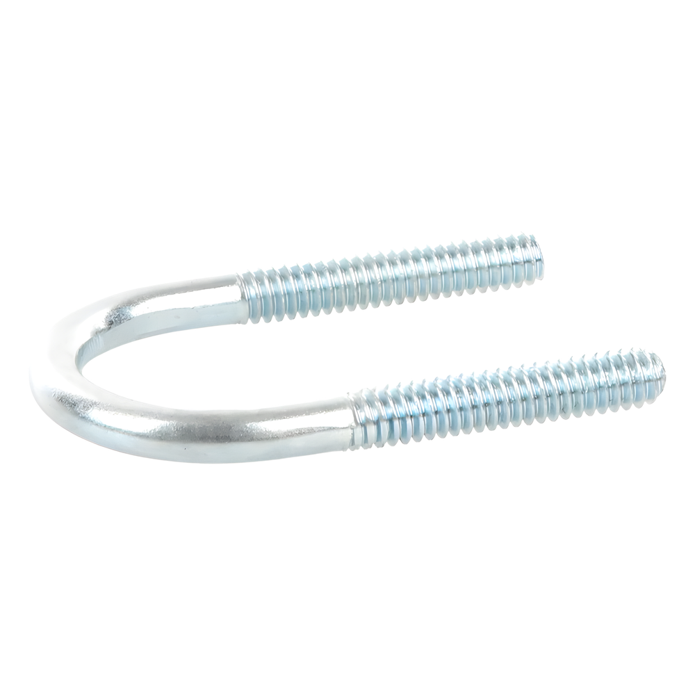 Abrazadera tipo U de 1/2", con acabado Electro Zinc, no incluye tuercas y arandelas