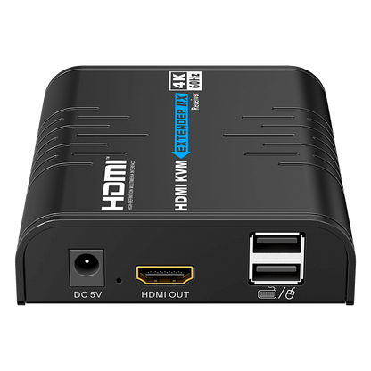 Extensor KVM HDMI 4K a 60 Hz | Transmisión hasta 120 mts con CAT6 | Resolución 4096x2160@60Hz | Ancho de Banda 18Gbps | HDCP1.4 y HDCP2.2 | Latencia