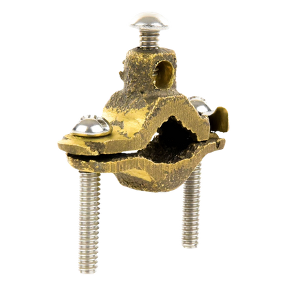 Conector Tubo a Cable / Bronce 100% / Tubo hasta 1 1/4 in / Cable 4 AWG / Aterrizaje Torres TZ / Sin Soldadura