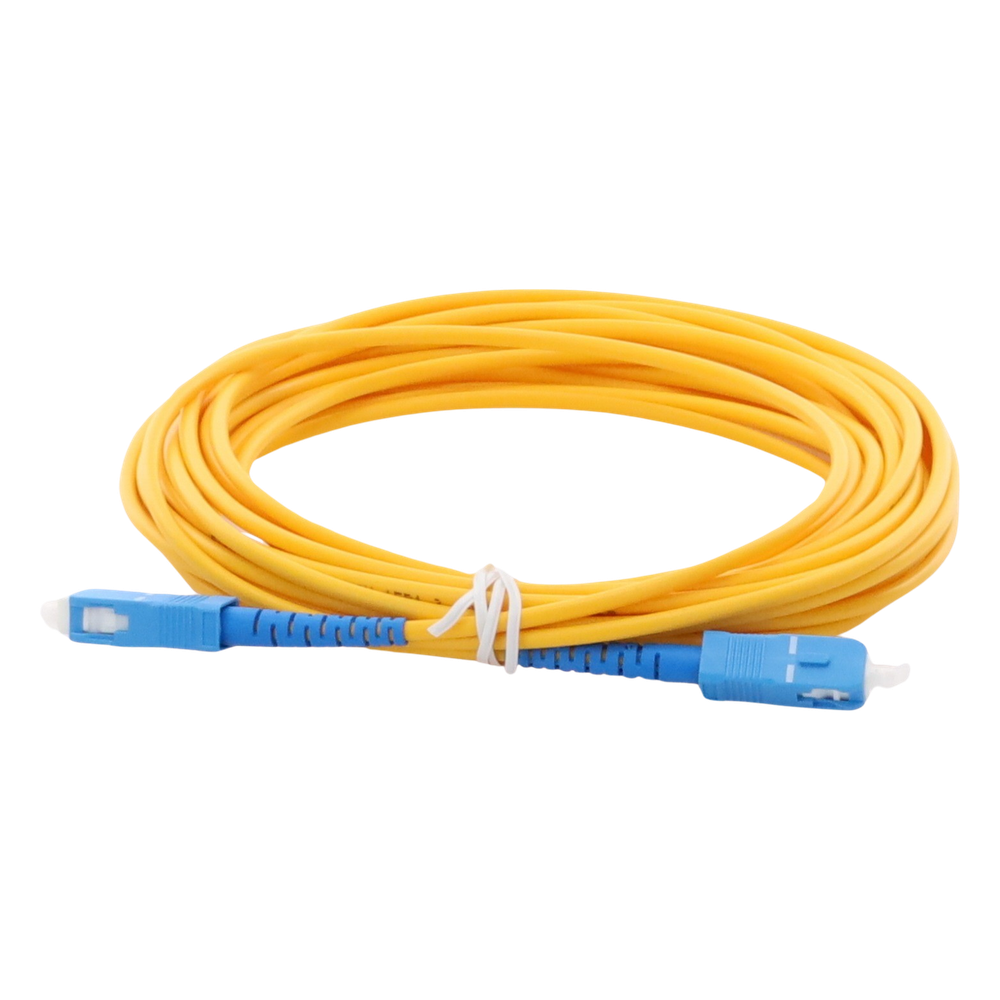 Jumper de Fibra Óptica Monomodo SC/UPC-SC/UPC Simplex de 6 Metros (19.69 Pies), 3mm