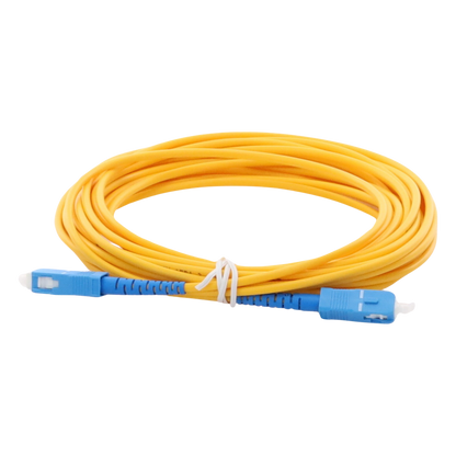 Jumper de Fibra Óptica Monomodo SC/UPC-SC/UPC Simplex de 6 Metros (19.69 Pies), 3mm