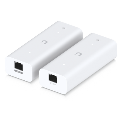 Kit Extensor PoE sobre 2 Hilos (Par Transmisor/Receptor) para Cable Par Trenzado o Coaxial, Entrada PoE++ y Salida PoE/PoE+, Incluye Adaptadores BNC