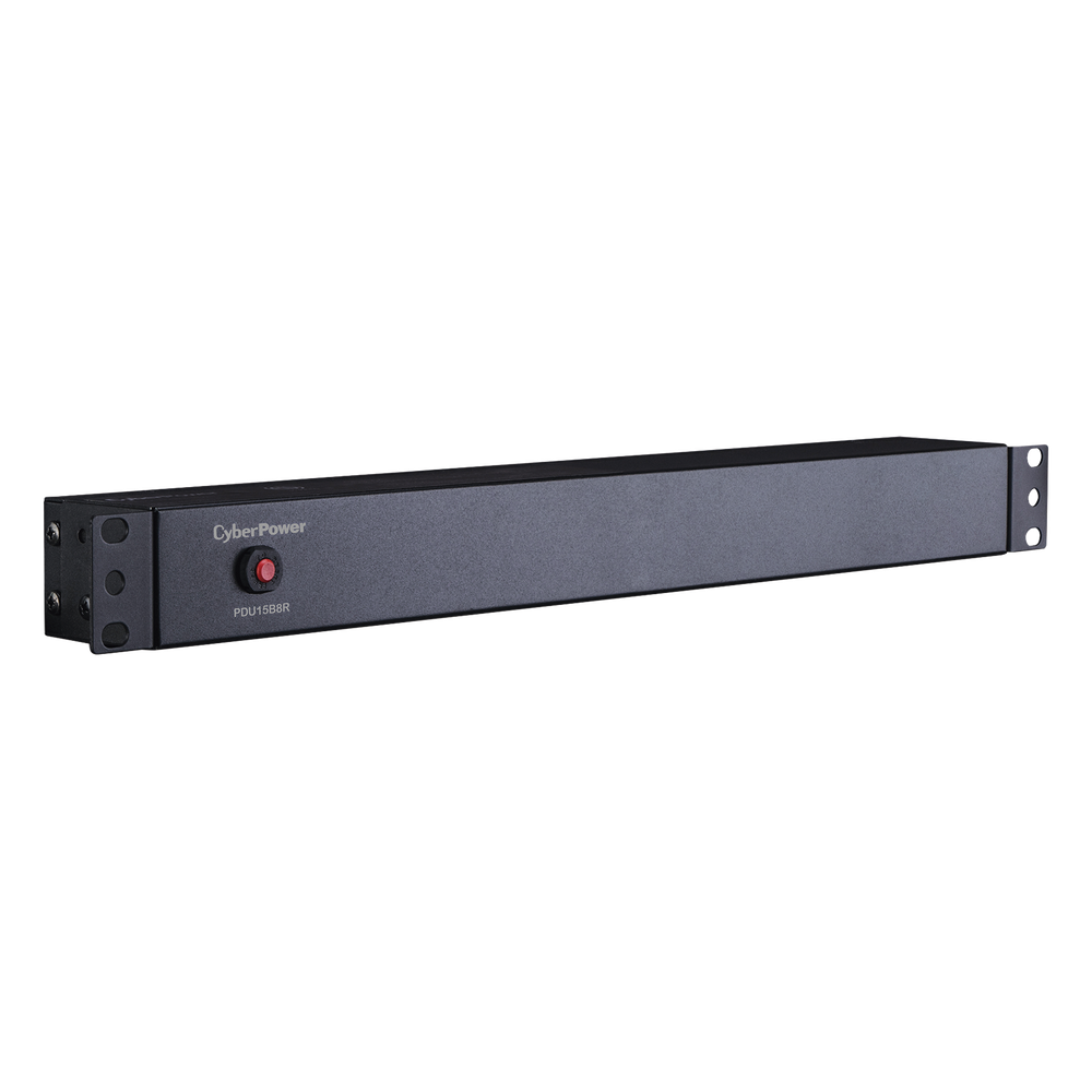 PDU Básico Para Distribución de Energía, Con 8 Tomas NEMA 5-15R Traseras, 1UR, 15 Amp, 120 Vca