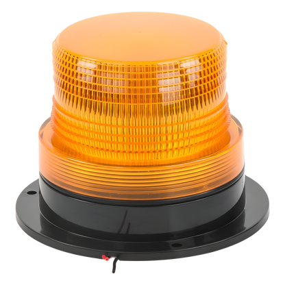Burbuja brillante de Larga Vida Útil con 8 LEDs, color ámbar, domo ámbar, 12Vcd