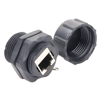 Acoplador Industrial RJ45-RJ45 Categoría 6 Blindado IP67 (Waterproof)