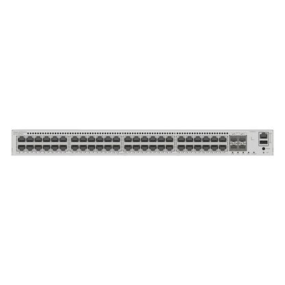 Switch eKit Distribución/Core MultiGigabit PoE+ Capa 3 / 48 puertos PoE+ 2.5 Gbps + 4 SFP+ / iStack / PoE Perpetuo (360 W) / Libre de Licenciamiento