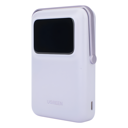 Power Bank Serie UNO Inalambrico | 10000mAh | 7.5W/20W | Con Emojis de Estado | Carga Rápida USB-C Bidireccional | Pantalla TFT Inteligente | Con