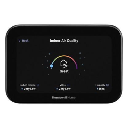 Termostato inteligente con pantalla táctil de 5 pulgadas, control de calidad de aire (IAQ), hasta 4H/2C bomba de calor, Wi-Fi, Bluetooth y Matter