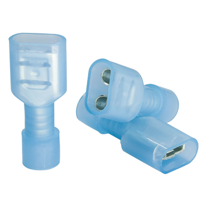 Terminal hembra aislada completa para cables 16 -14 AWG / Venta de bolsa en 25 piezas