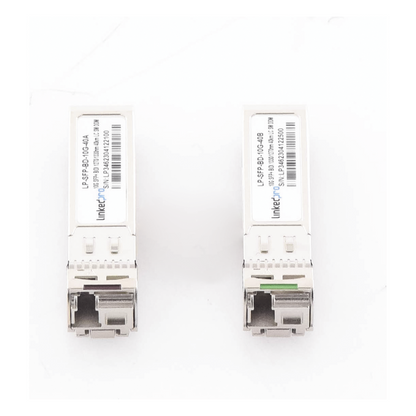 Transceptores Ópticos Bidireccionales SFP+ (Mini-Gbic) / Monomodo 1270 & 1330 nm / 10 Gbps / 1000BASE-BX / Conector LC/UPC Simplex / DDM / Hasta 40