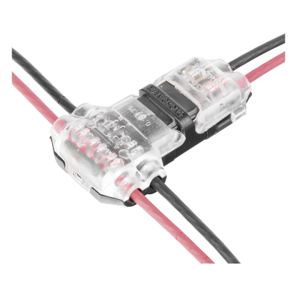 Conector en forma de T para 2 Contactos / Para una Conexión Rápida