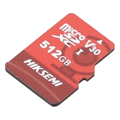 MicroSD HIKSEMI NEO Plus / 512 GB / 95 MB/s Lectura / 60 MB/s Escritura / Clase 10 U3 / TLC NAND / Especializada Para Videovigilancia 24/7