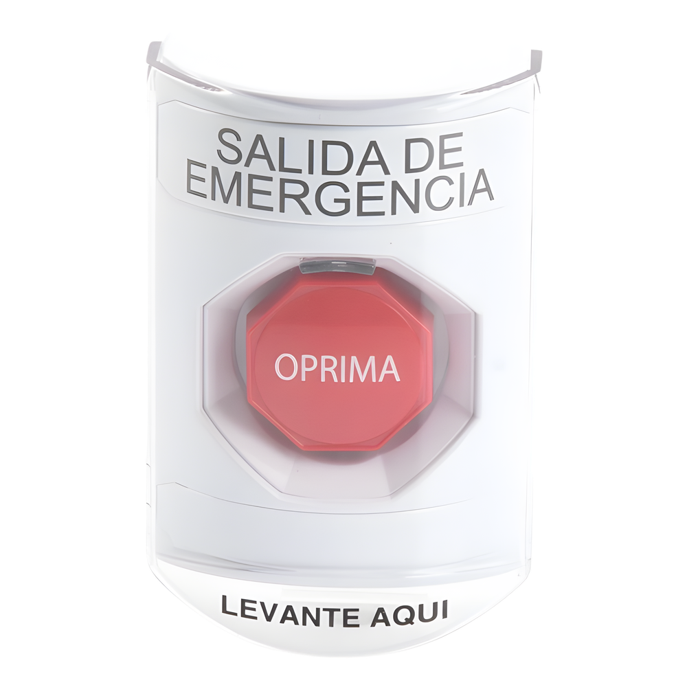 Botón Multipropósito, Texto Salida De Emergencia, Llave para Restablecer, Bocina Integrada De Alarma, Tapa De Policarbonato, 2 Relevadores forma C