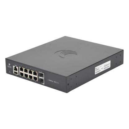 Switch PoE cnMatrix Ex1010-P / 8 Puertos Gigabit PoE 802.3af/at + 2 SFP / Capa 2