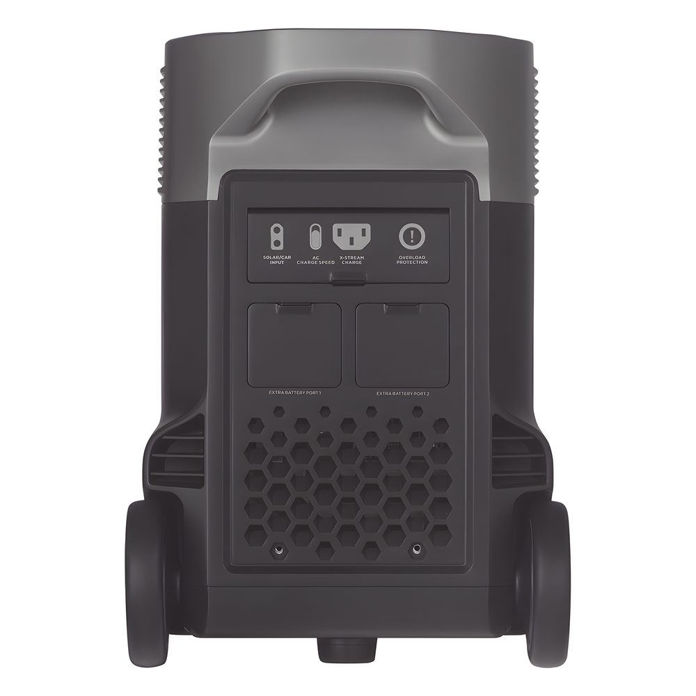 Estación de Energía Portátil DELTA PRO 3600Wh Litio LFP / 5 AC 3600W (7200W Pico) / 2 USB-C 200W / Capacidad para Aumentar Respaldo / Cargador de