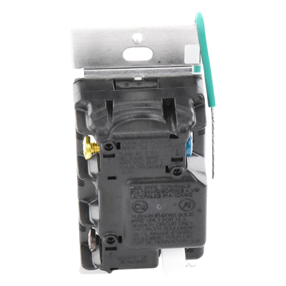 Interruptor de pared on/off para sistema RadioRA 2, doble voltaje 120/277 V, 8 A en iluminación y motores de 1/10 HP (3 A), dos hilos sin cable