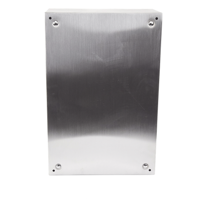 Gabinete de Acero Inoxidable IP66 Uso en Intemperie (400 x 600 x 250 mm) con Placa Interna Galvanizada.