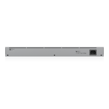 Switch UniFi Capa 2 / 24 Puertos Gigabit / 16 Puertos PoE+ 802.3af/at / 95W Total / 2 Puertos SFP 1G / Pantalla LCM / Sin Ventilador
