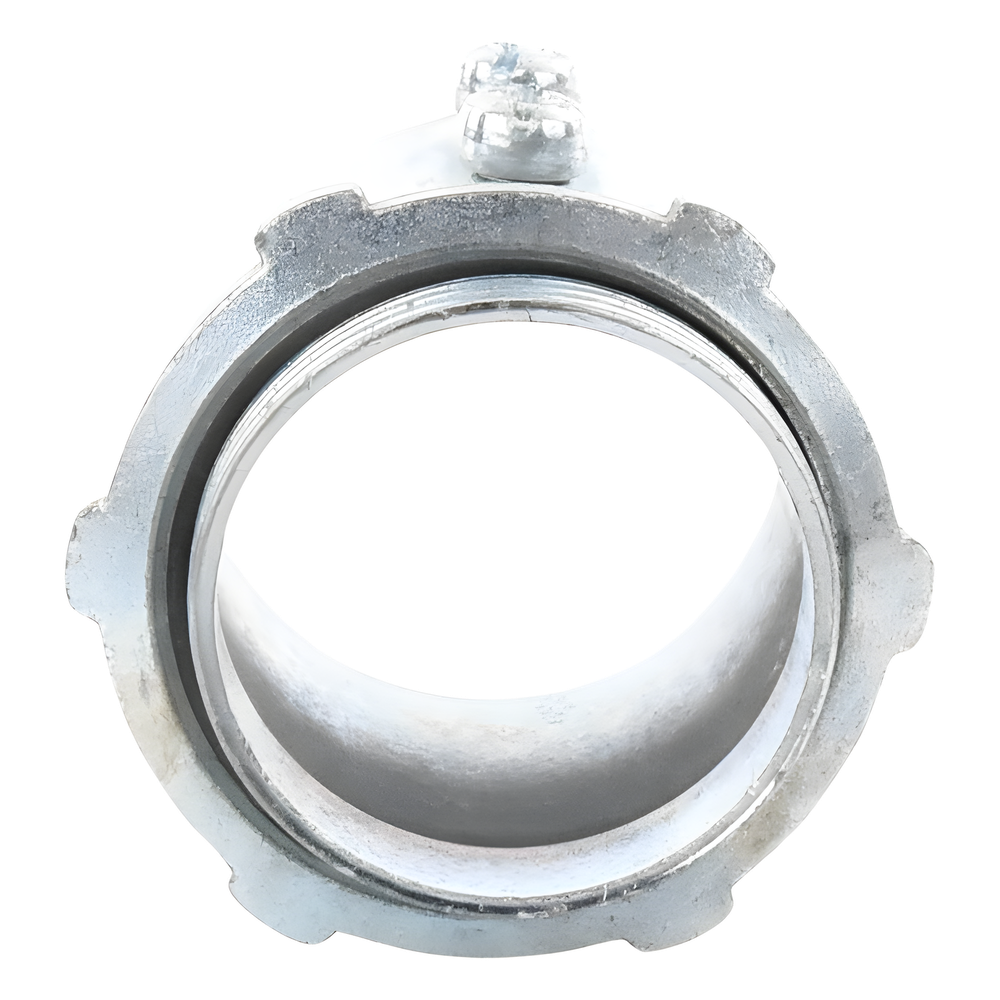 Conector 3/4" (19mm) pared delgada con tornillo tipo americano galvanizado etiqueta verde