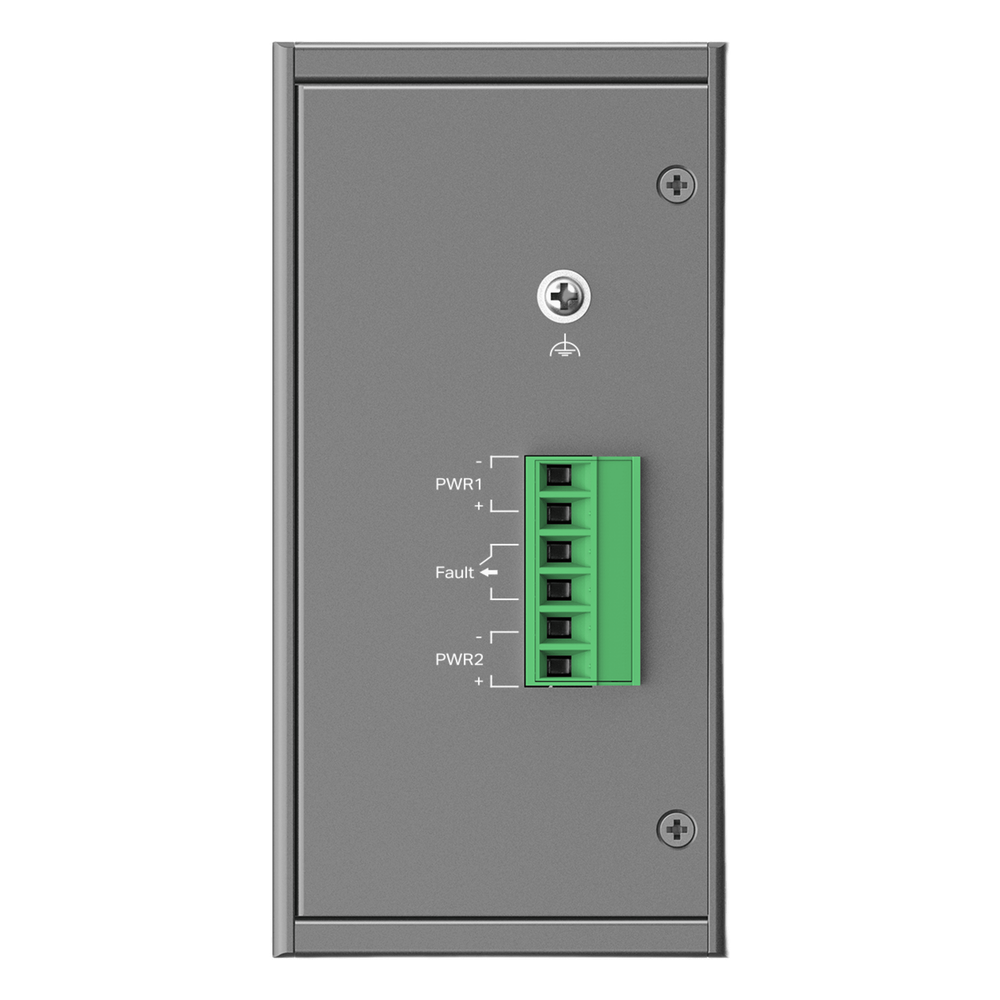 Switch Industrial Easy Managed / 6 Puertos Gigabit (4 PoE) / 120W PoE Budget / IP40 / -40°C a 75°C / 6kV Protección Rayos / Cloud Management Omada