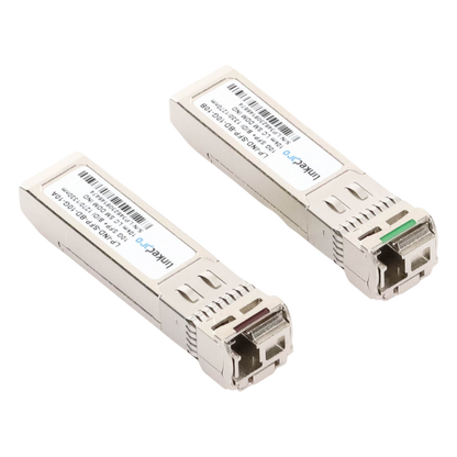 Transceptores Ópticos Industriales Bidireccionales SFP+ (Mini-Gbic) / Monomodo 1270 & 1330 nm / 10 Gbps / 10GBASE / Conector LC/UPC Simplex / DDM