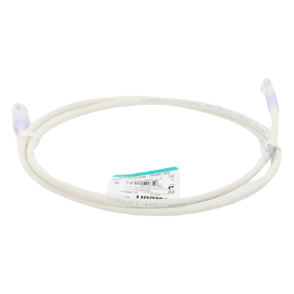 Cable de Parcheo UTP Categoría 6, con Plug Modular en Cada Extremo - 1.5 Metros (4.92 Pies) - Blanco Mate