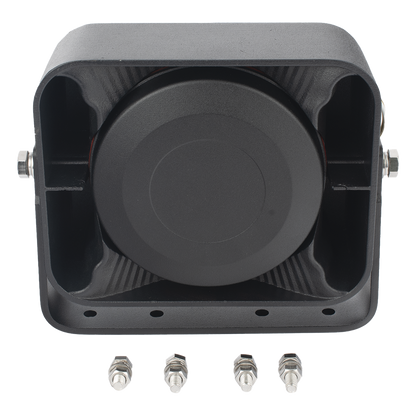 Bocina Compacta de Uso Rudo, 100 Watts de Potencia, Ideal para Vehículos de Encubierto, 8 Ohms de Impedancia