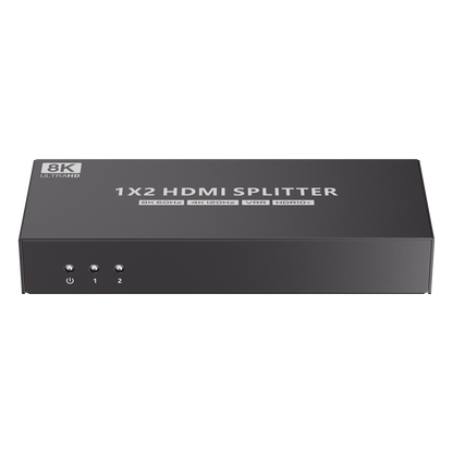 Splitter HDMI 1x2 | Velocidad de trasmisión 48 Gbps| Resolución 8k | Salida de audio| HDCP 2.3