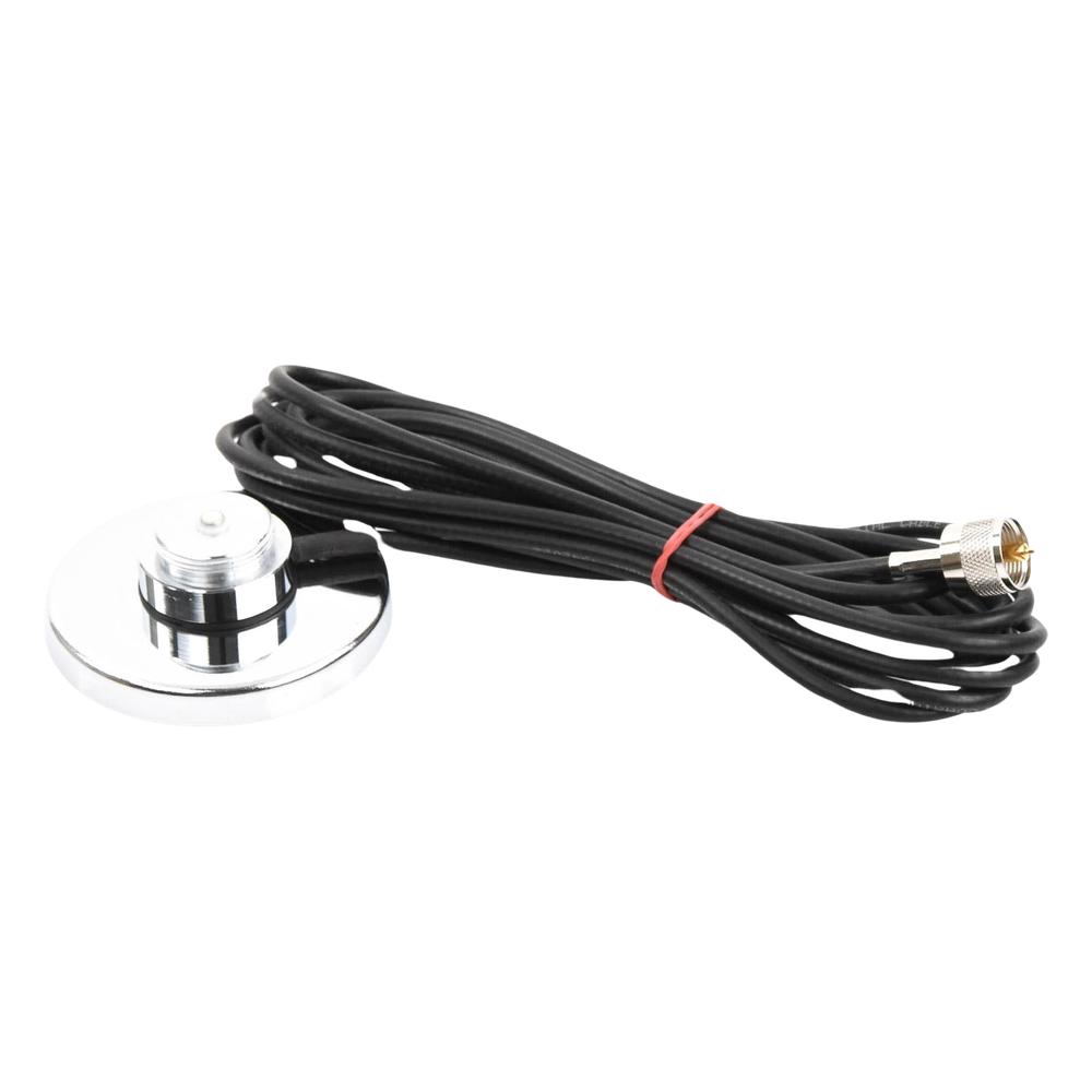 Montaje Magnético para Antenas de 3/4"(NMO), 3.5 m de Cable RG58U y Conector UHF (PL259) Macho