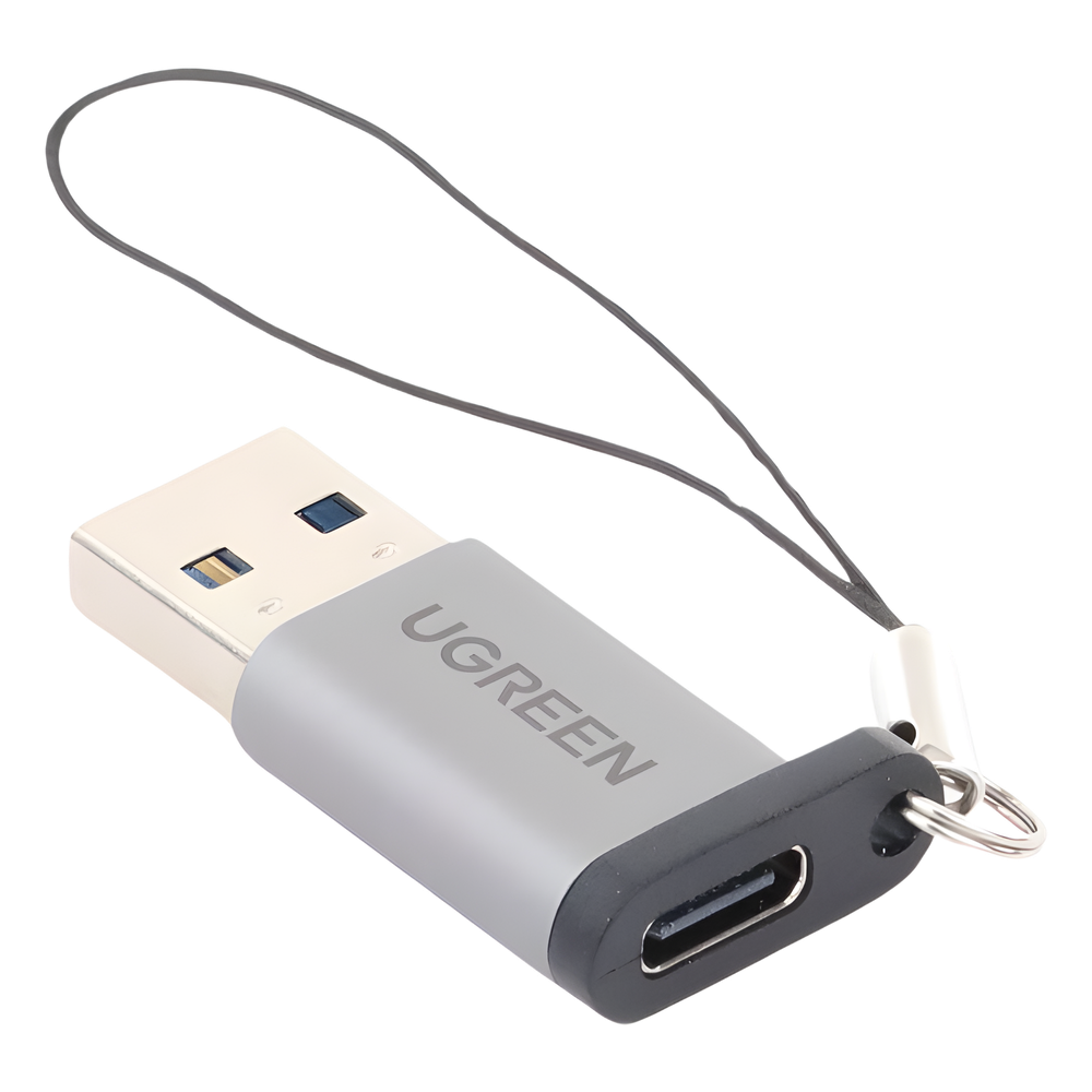 Adaptador USB 3.0 Macho a USB-C 3.1 Tipo C Hembra |Carga y Sincronización de Datos | Admite Corriente de 3A | Transferencia de hasta 5 Gbps | Amplia