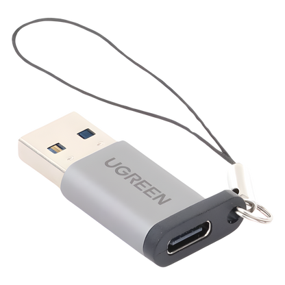 Adaptador USB 3.0 Macho a USB-C 3.1 Tipo C Hembra |Carga y Sincronización de Datos | Admite Corriente de 3A | Transferencia de hasta 5 Gbps | Amplia