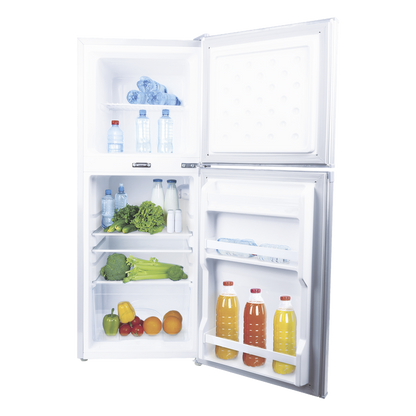 Refrigerador Combinado Solar de 105L (3.7 ft3) - 12/24V, Solución Todo en uno para Aplicaciones Aisladas y Eficiencia Energética.