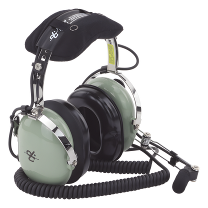 Auriculares de aviación, con micrófono, sobre la cabeza, helicóptero