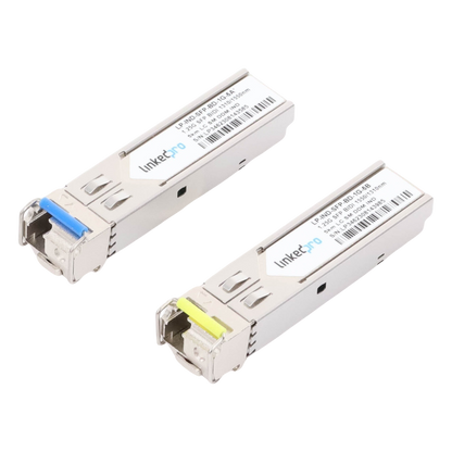 Transceptores Ópticos Industriales Bidireccionales SFP (Mini-Gbic) / Monomodo 1310 & 1550 nm / 1.25 Gbps / 1000BASE-BX / Conector LC/UPC Simplex