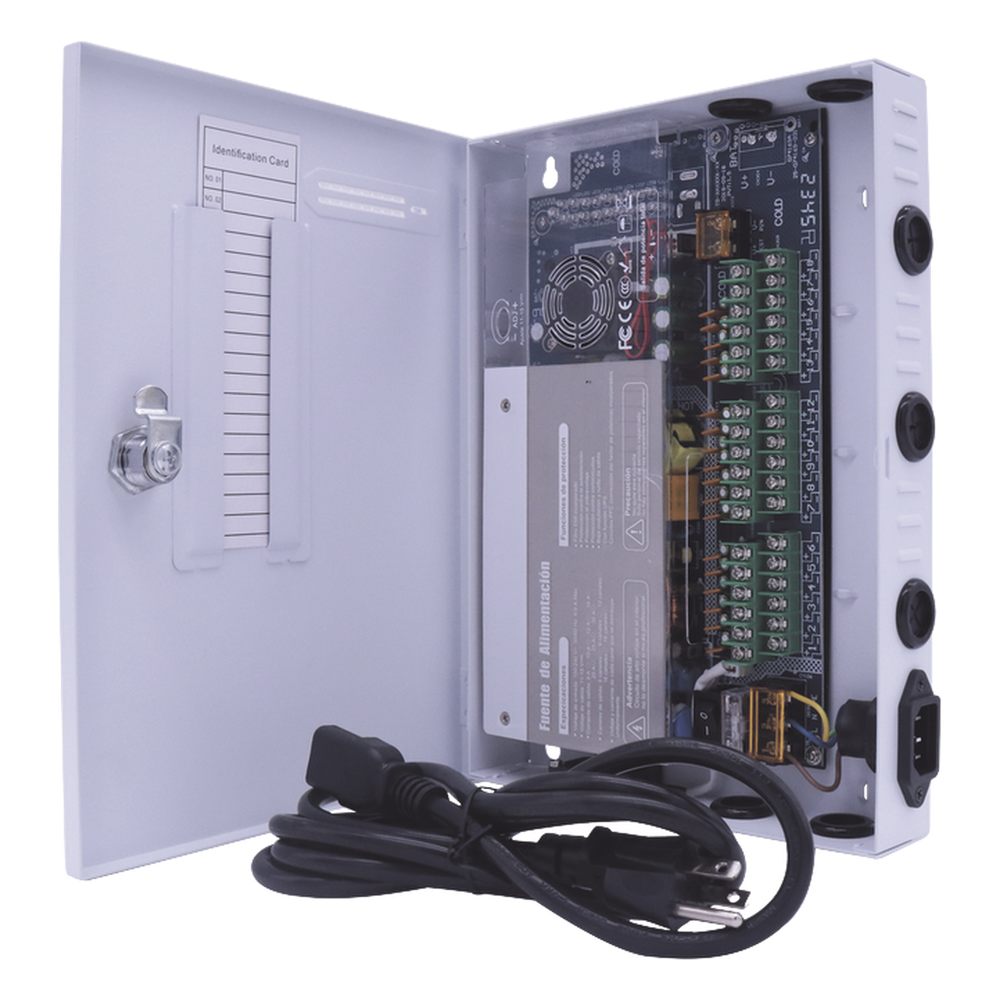 Fuente PREMIUM / 11-15 V / 18 canales / 30 A / Alta tecnología en seguridad / Doble ventilador / Hasta 1.85 Amperes por Salida / Filtro de Ruido por