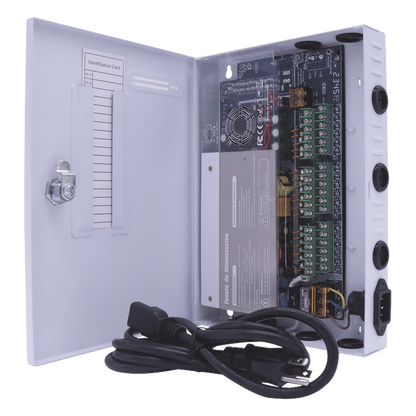 Fuente PREMIUM / 11-15 V / 18 canales / 30 A / Alta tecnología en seguridad / Doble ventilador / Hasta 1.85 Amperes por Salida / Filtro de Ruido por