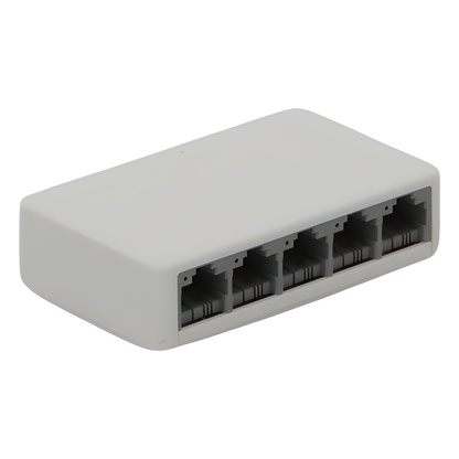 Switch NO Administrable / Para escritorio / 5 puertos 10/100 Mbps / Diseño Compacto / Plug and Play
