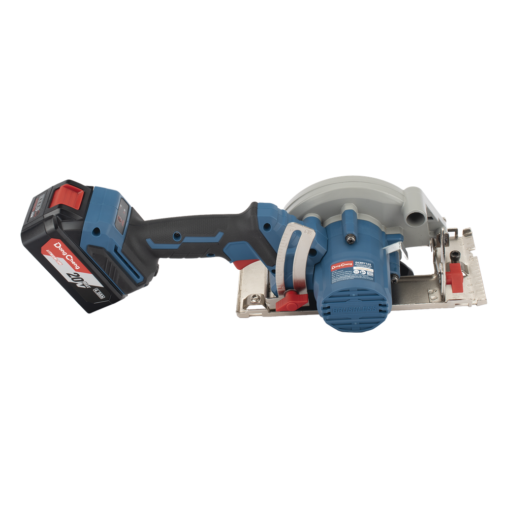 Sierra circular Inalmbrica sin escobillas de 20V, Incluye una Batería de 4.0Ah y Cargador.