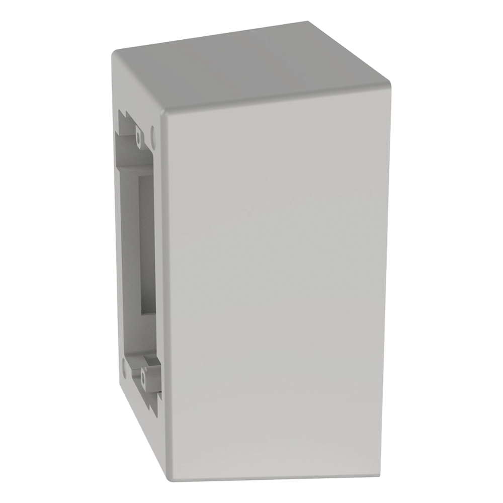 Caja de Pared Superficial de 1 Pieza, Uso Universal con Placas de Pared, con Cinta Adhesiva, Color Blanco