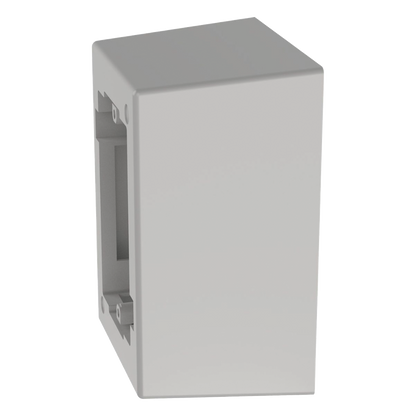 Caja de Pared Superficial de 1 Pieza, Uso Universal con Placas de Pared, con Cinta Adhesiva, Color Blanco