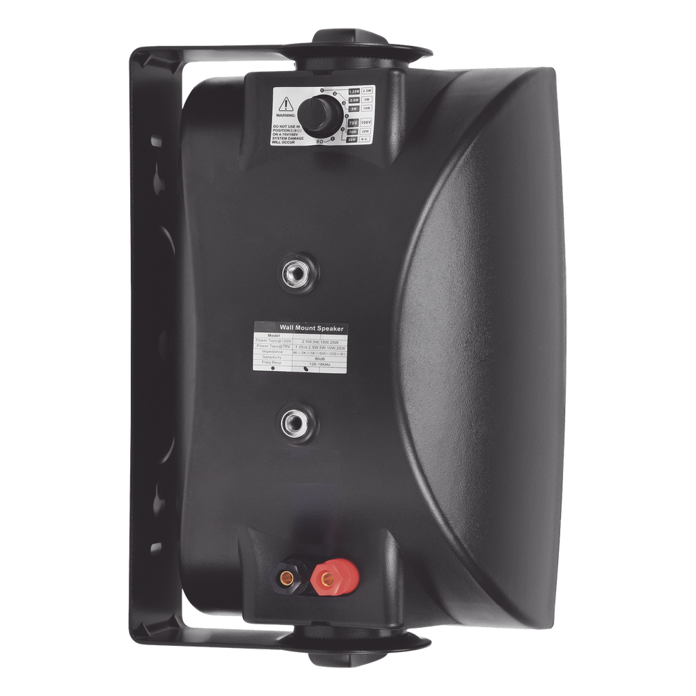 Altavoz de Pared de 2 vías | Woofer 4in + 1.5in | 70/100V y 8 ohms | 1.25W-2.5W-5W-10W-20W | 86dB de Sensibilidad | A prueba de Humedad | Compatible