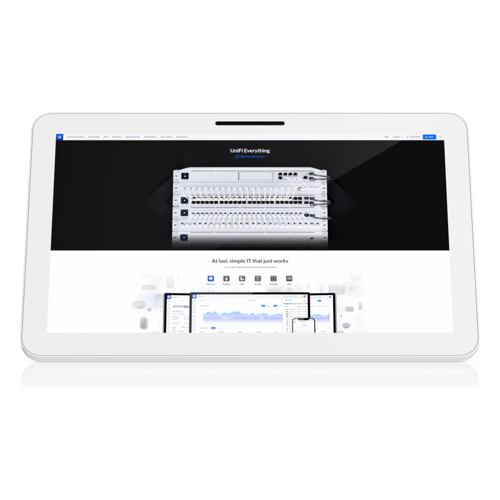 UniFi Connect UC-Display – Pantalla Interactiva de 21.5 pulgadas FHD para Digital Signage Centralizado, con Multi-Touch Capacitivo, PoE++, Procesador